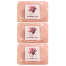 Handmade "Essentially Rose" Glycerine Soap Bar 165g Gift Pack 3's